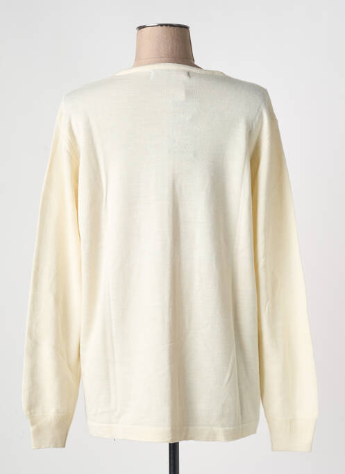 Vestă cu mâneci lungi închidere cu nasturi pe față bej QUATRE VINGT JOURS femme