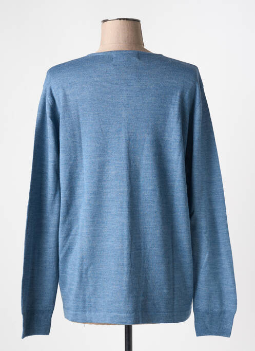 Vestă cu mâneci lungi închidere cu nasturi pe față albastru QUATRE VINGT JOURS femme