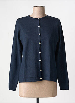 Vestă cu mâneci lungi albastru QUATRE VINGT JOURS femeie