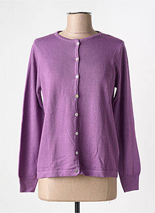 Vestă cu mâneci lungi mov deschis QUATRE VINGT JOURS femeie