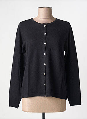 Vestă cu mâneci lungi negru QUATRE VINGT JOURS femeie