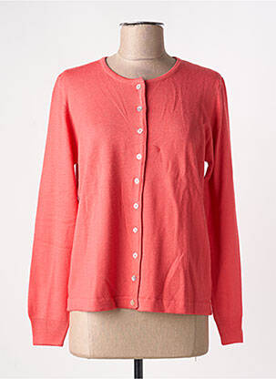 Vestă cu mâneci lungi roz QUATRE VINGT JOURS femeie