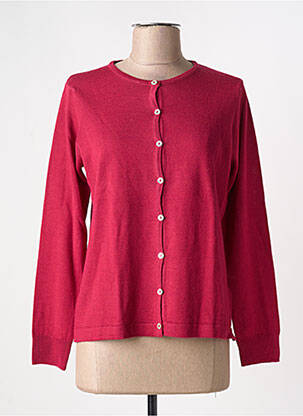 Vestă cu mâneci lungi roz închis QUATRE VINGT JOURS femeie