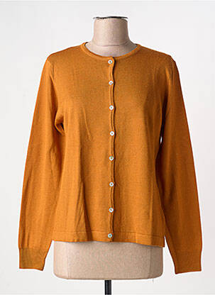 Vestă cu mâneci lungi galben QUATRE VINGT JOURS femeie