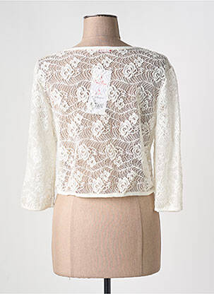 Bolero mâneci lungi alb GRIFFON femeie