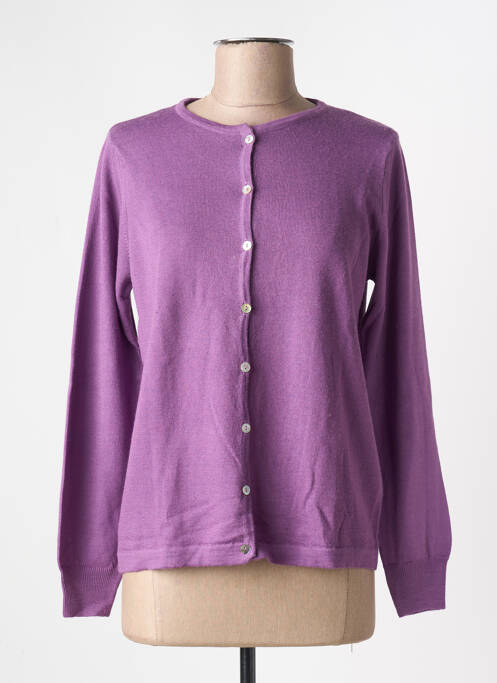 Vestă cu mâneci lungi mov deschis QUATRE VINGT JOURS femeie