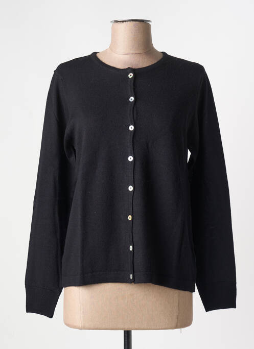 Vestă cu mâneci lungi negru QUATRE VINGT JOURS femeie