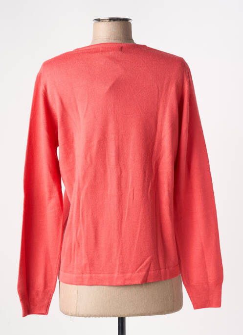 Vestă cu mâneci lungi roz QUATRE VINGT JOURS femeie