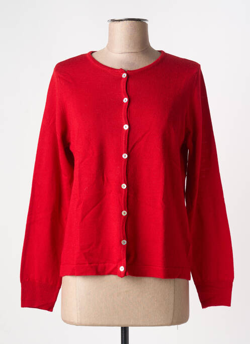 Vestă cu mâneci lungi roșu QUATRE VINGT JOURS femeie