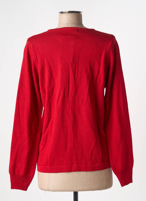 Vestă cu mâneci lungi roșu închis QUATRE VINGT JOURS femeie