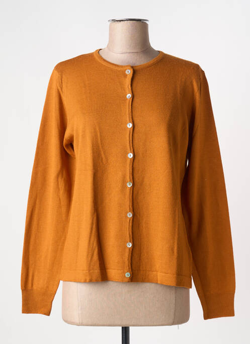 Vestă cu mâneci lungi galben QUATRE VINGT JOURS femeie