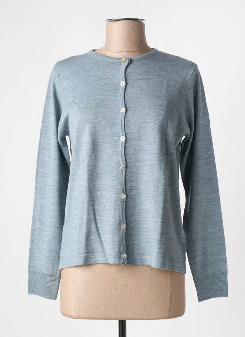 Vestă cu mâneci lungi închidere cu nasturi pe față gri QUATRE VINGT JOURS femme