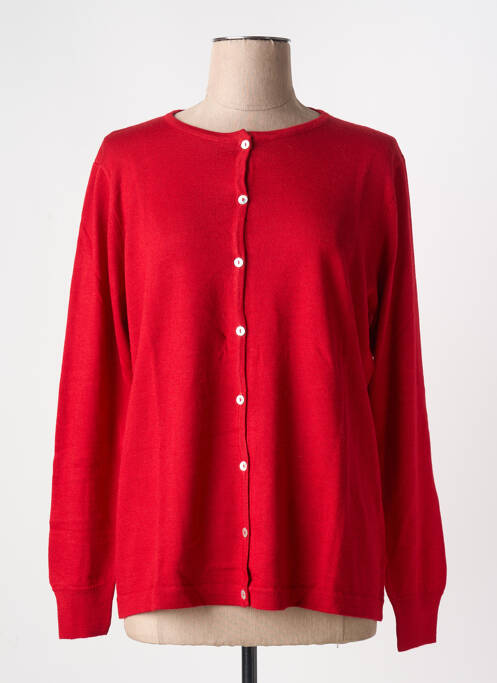 Vestă cu mâneci lungi roșu QUATRE VINGT JOURS femeie