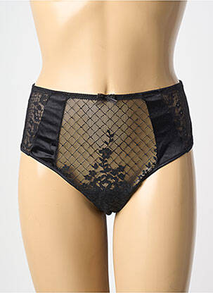Shorty efect material satinat negru EMPREINTE femeie