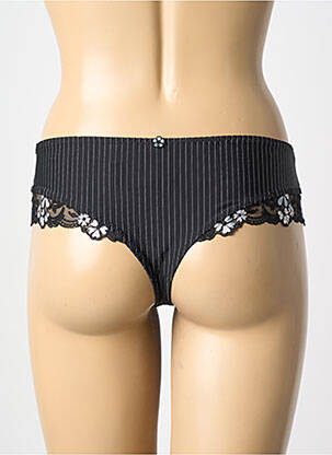 Tanga elasticitate negru EMPREINTE femeie