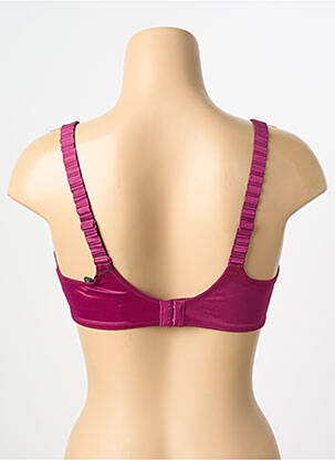 Sutien efect material satinat sutien cupe întregi cu decolteu înalt violet EMPREINTE femeie