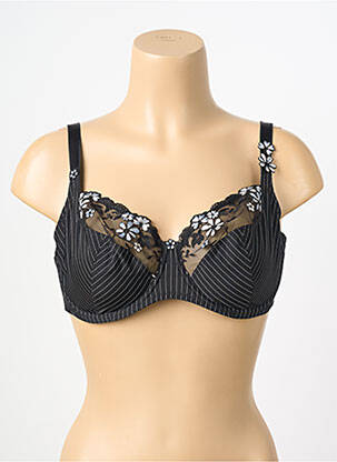 Sutien broderie sutien cupe întregi cu decolteu înalt negru EMPREINTE femeie