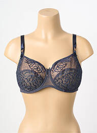Sutien efect material satinat sutien cupe întregi cu decolteu înalt gri EMPREINTE femme