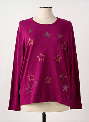 Pulover croială cambrată mâneci lungi violet HAJO femeie
