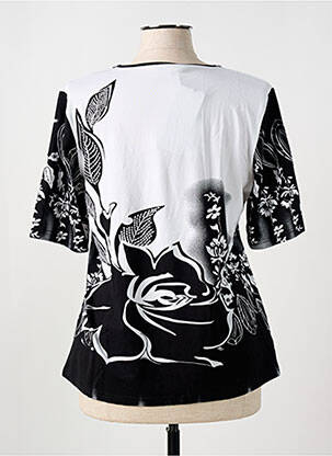 Tricou serigrafie cu strasuri mâneci scurte negru HAJO femeie