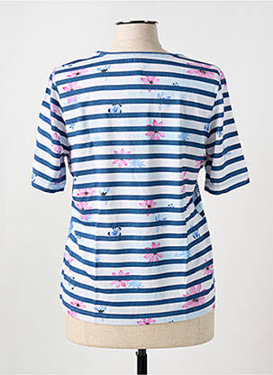 Tricou elasticitate mâneci scurte albastru BE AND BE THOUCH DOWN femeie