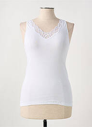 Top/caraco țesătură jersey alb CON-TA femme