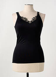 Top/caraco efect material satinat negru MEY femme