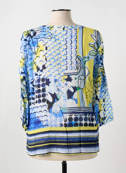 Cămașă imprimeu floral mâneci 3/4 albastru RABE femme