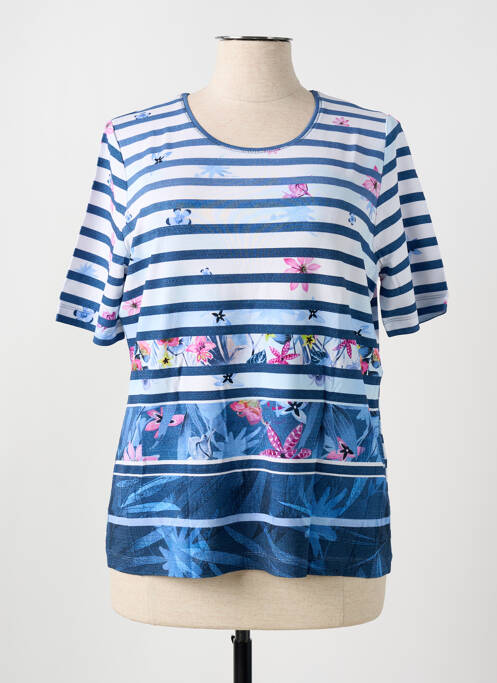 Tricou elasticitate mâneci scurte albastru BE AND BE THOUCH DOWN femme