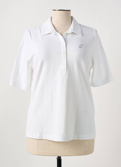 Polo serigrafie cu strasuri mâneci scurte alb RABE femme