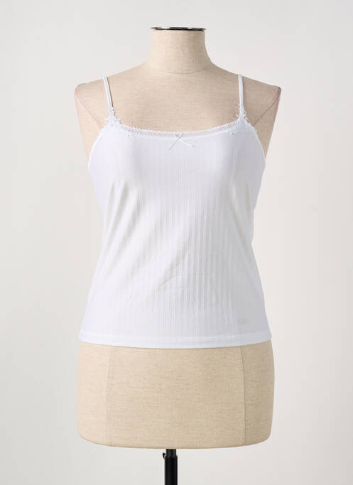 Top/caraco bretele elastice alb MEY femme