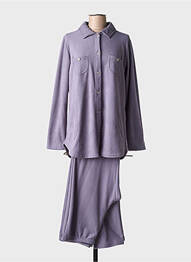 Pijama croială dreaptă violet CANAT femeie