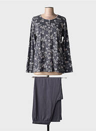 Pijama țesătură jerseu gri CANAT femme