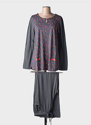 Pijama țesătură jerseu gri CANAT femeie