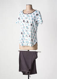 Pijama țesătură jerseu maro CANAT femme