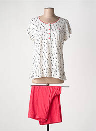 Pijama țesătură jerseu roșu CANAT femme