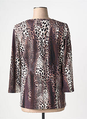 Tricou mâneci 3/4 mâneci 3/4 maro HAJO femeie