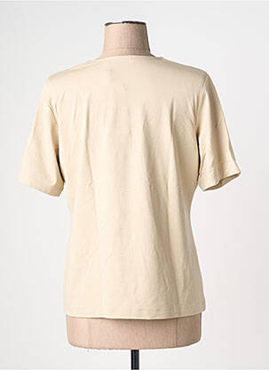 Tricou elasticitate mâneci scurte bej RABE femeie