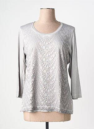 Tricou mâneci 3/4 mâneci 3/4 gri RABE femeie