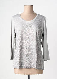 Tricou elasticitate mâneci 3/4 gri RABE femme