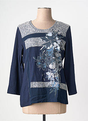 Tricou mâneci 3/4 mâneci 3/4 albastru RABE femeie