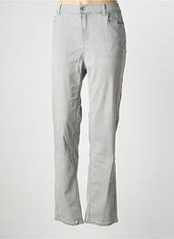Pantalon drept elasticitate mărime normală gri ANNA MONTANA femme