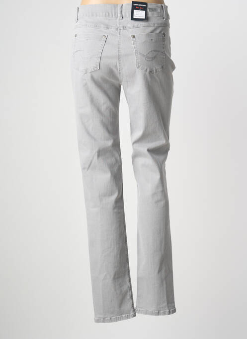 Blugi cu croială dreaptă gri ANNA MONTANA femeie