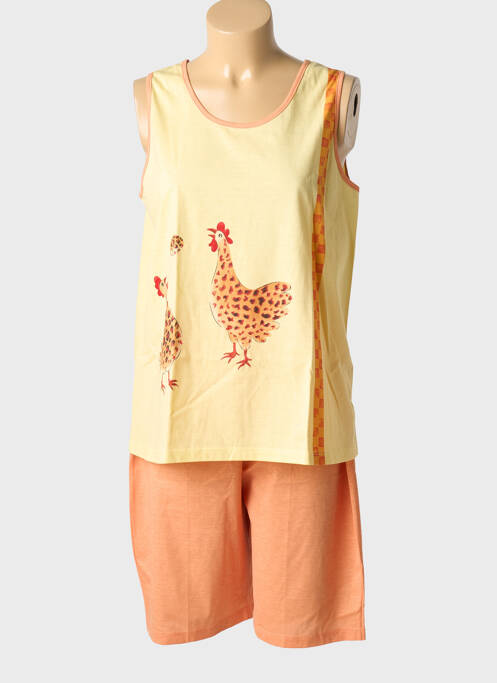 Pijamale scurte galben PILL femeie