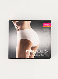Shorty efect material satinat negru MEY femme