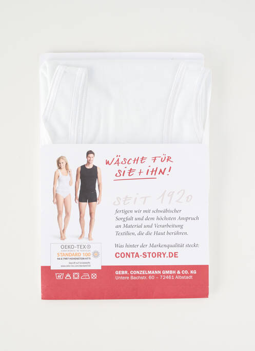 Top/Caraco alb CON-TA femeie