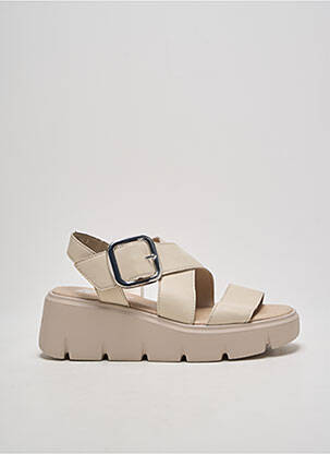 Sandale/Pantofi decupați bej RIEKER femeie