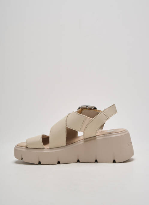 Sandale/Pantofi decupați bej RIEKER femeie