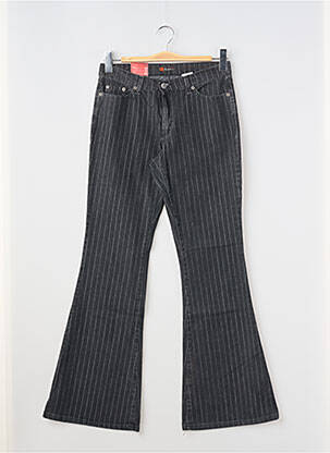 Blugi cu croială evazată negru REDMAN femeie