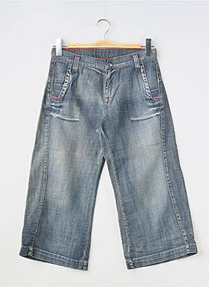 Pantalon trei sferturi albastru CKS fată